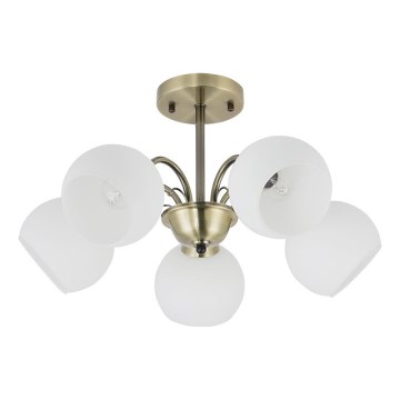 Luster na štapu NESTOR 5xE27/40W/230V mesing