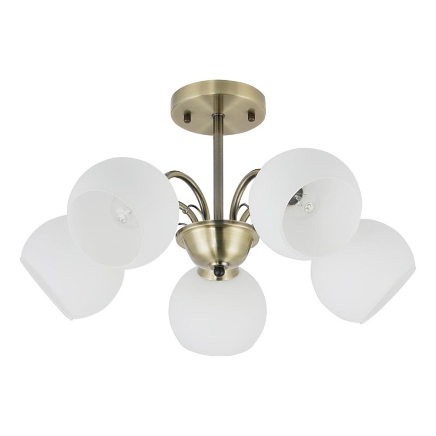 Luster na štapu NESTOR 5xE27/40W/230V mesing