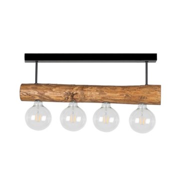 Luster na štapu TRABO 4xE27/60W/230V borovina