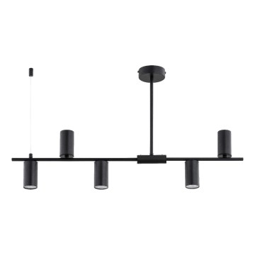 Luster na štapu URANOS 5xGU10/10W/230V crni