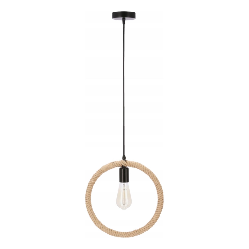 Luster na uže 1xE27/40W/230V bežna/crna