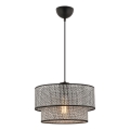 Luster na uže ECHO 1xE27/60W/230V siva/crna