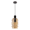 Luster na užetku RADON 1xE27/40W/230V dimljeno bež
