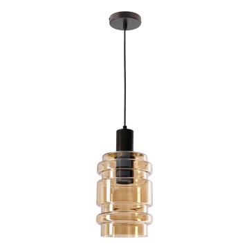 Luster na užetku RADON 1xE27/40W/230V dimljeno bež
