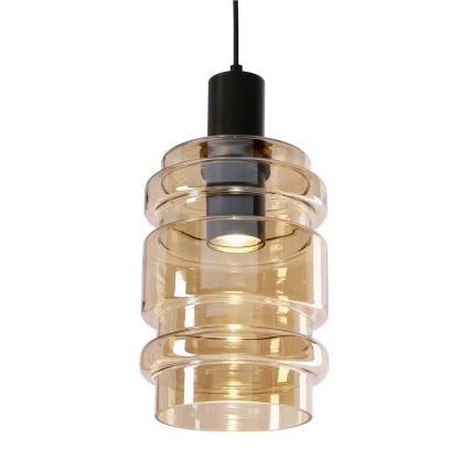 Luster na užetku RADON 1xE27/40W/230V dimljeno bež