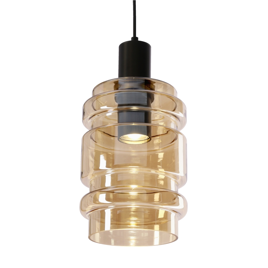 Luster na užetku RADON 1xE27/40W/230V dimljeno bež