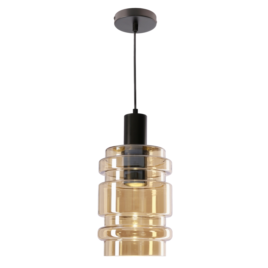 Luster na užetku RADON 1xE27/40W/230V dimljeno bež