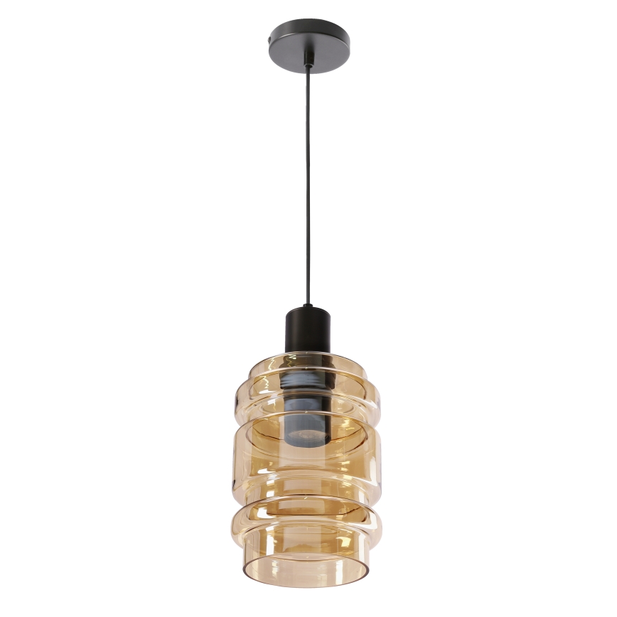 Luster na užetku RADON 1xE27/40W/230V dimljeno bež