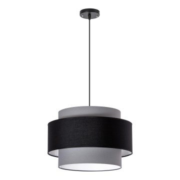 Luster na užetu 1xE27/60W/230V siva