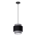 Luster na užetu 1xE27/60W/230V siva