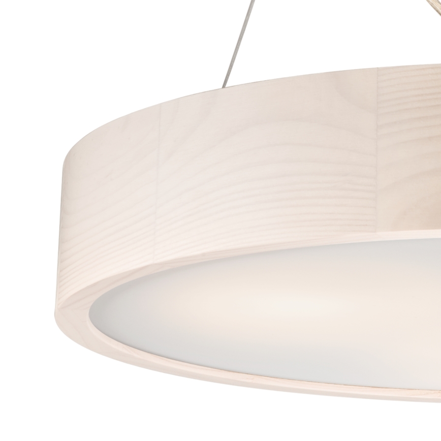 Luster na užetu 3xE27/60W/230V ? 47 cm borovina