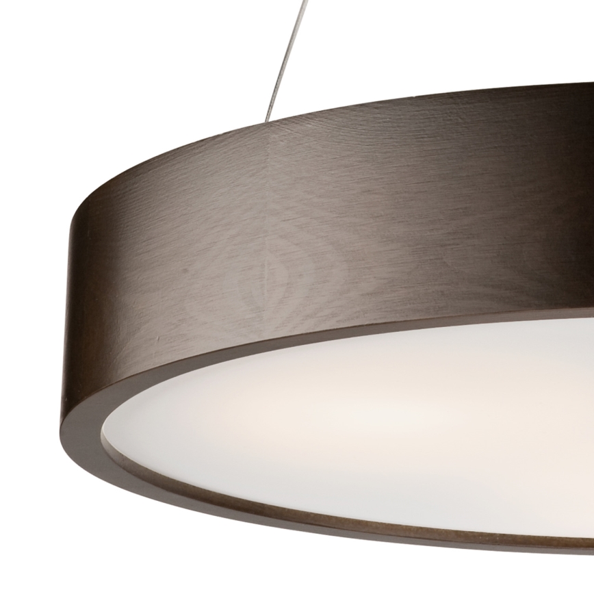 Luster na užetu 3xE27/60W/230V ? 47 cm borovina