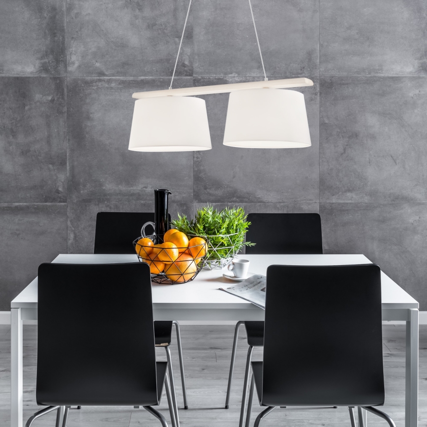 Luster na užetu AIDA 2xE27/60W/230V hrast