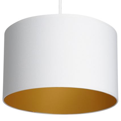 Luster na užetu ARDEN 1xE27/60W/230V promjer 25 cm bijela/zlatna