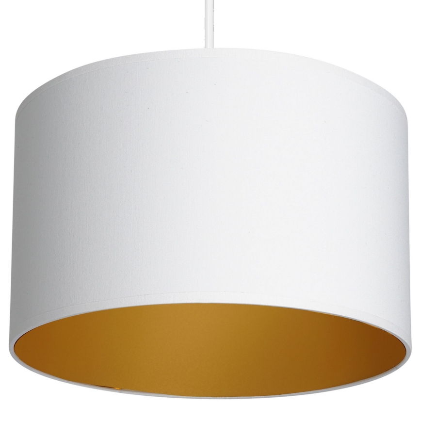 Luster na užetu ARDEN 1xE27/60W/230V promjer 25 cm bijela/zlatna