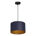 Luster na užetu ARDEN 1xE27/60W/230V promjer 25 cm ljubičasta/zlatna