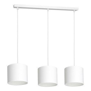 Luster na užetu ARDEN 3xE27/60W/230V bijela