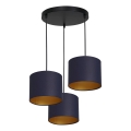 Luster na užetu ARDEN 3xE27/60W/230V ljubičasta/zlatna
