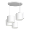 Luster na užetu ARDEN 5xE27/60W/230V bijela