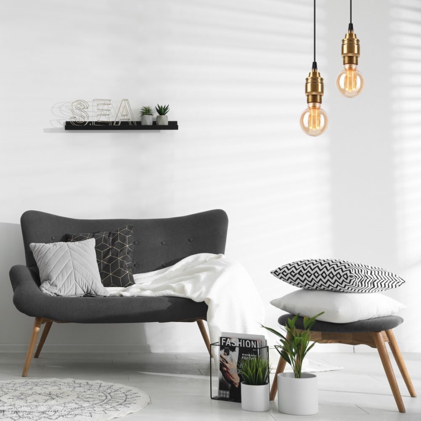 Luster na užetu ASTRA 1xE27/60W/230V