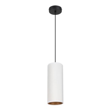 Luster na užetu AVALO 1xE27/60W/230V bijela/mesing