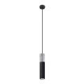 Luster na užetu BORGIO 1xGU10/40W/230V beton/metal crna