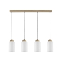 Luster na užetu BOSCO 4xE27/60W/230V hrast