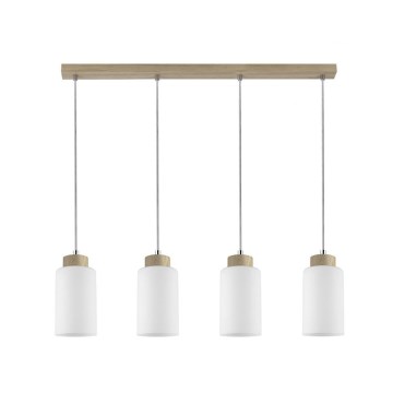 Luster na užetu BOSCO 4xE27/60W/230V hrast
