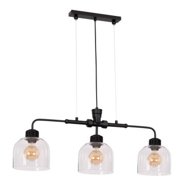 Luster na užetu BRIT 3xE27/60W/230V