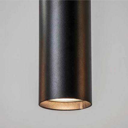 Luster na užetu CALYPSO 3xGU10/60W/230V + 5xE27/60W crna/zlatna