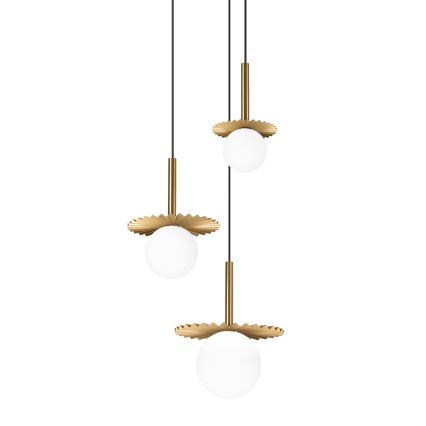 Luster na užetu CHITA 3xG9/5W/230V zlatni