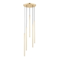 Luster na užetu COLLET 5xG9/40W/230V promjer 30 cm zlatna