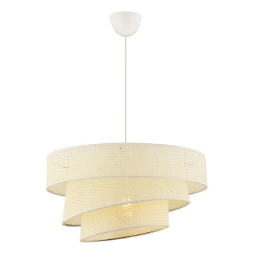 Luster na užetu COUPER 1xE27/60W/230V bijeli