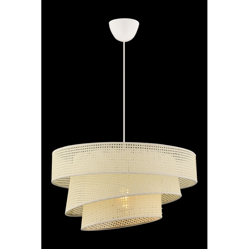 Luster na užetu COUPER 1xE27/60W/230V bijeli