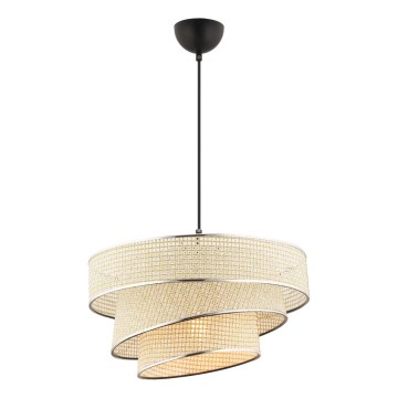 Luster na užetu COUPER 1xE27/60W/230V krem/krom sjaj