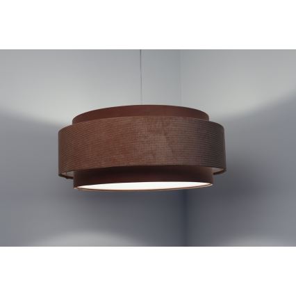 Luster na užetu DOBLO 1xE27/60W/230V promjer 60 cm ružičasta/bijela