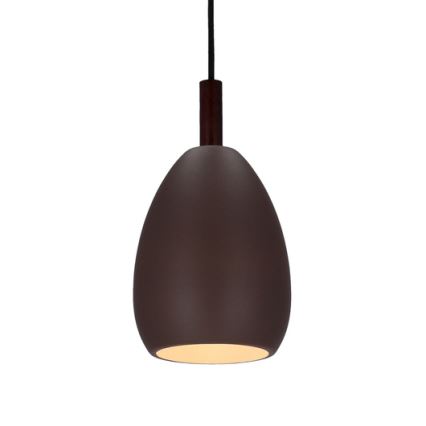 Luster na užetu FLEN 1xE27/40W/230V promjer 16 cm smeđa