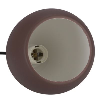 Luster na užetu FLEN 1xE27/40W/230V promjer 16 cm smeđa