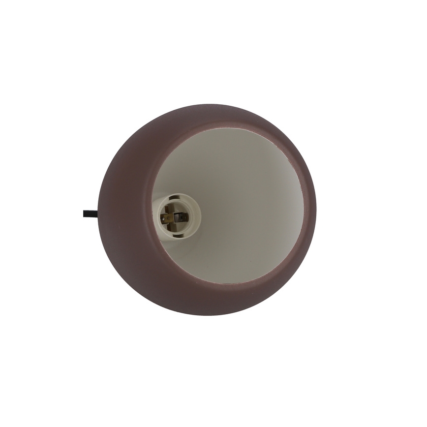 Luster na užetu FLEN 1xE27/40W/230V promjer 16 cm smeđa