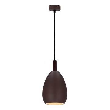 Luster na užetu FLEN 1xE27/40W/230V promjer 16 cm smeđa