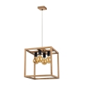 Luster na užetu KAGO 4xE27/60W/230V hrast