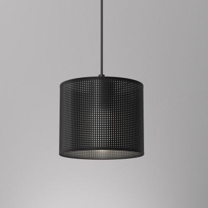 Luster na užetu LOFT SHADE 1xE27/60W/230V promjer 18 cm crna