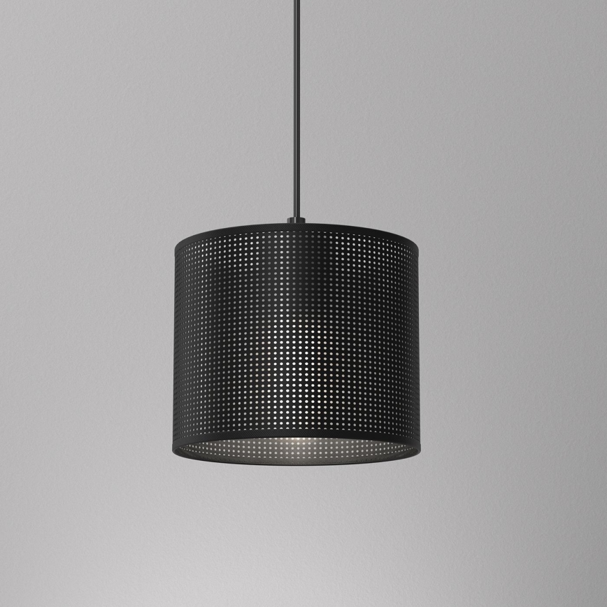 Luster na užetu LOFT SHADE 1xE27/60W/230V promjer 18 cm crna