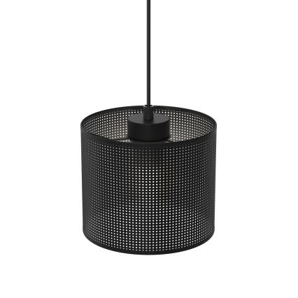 Luster na užetu LOFT SHADE 1xE27/60W/230V promjer 18 cm crna