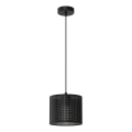 Luster na užetu LOFT SHADE 1xE27/60W/230V promjer 18 cm crna