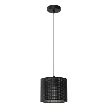 Luster na užetu LOFT SHADE 1xE27/60W/230V promjer 18 cm crna