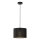 Luster na užetu LOFT SHADE 1xE27/60W/230V promjer 25 cm crna/zlatna