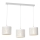 Luster na užetu LOFT SHADE 3xE27/60W/230V bijela/zlatna