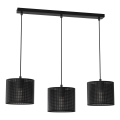 Luster na užetu LOFT SHADE 3xE27/60W/230V crna