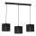 Luster na užetu LOFT SHADE 3xE27/60W/230V crna